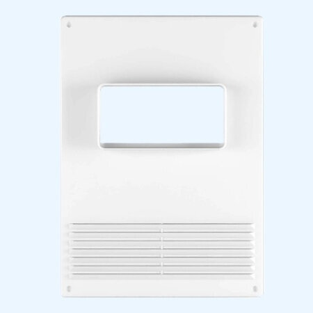 Площадка торцевая горизонт решетка 180*250 фланец 55х110 пластик (511ПТГР)