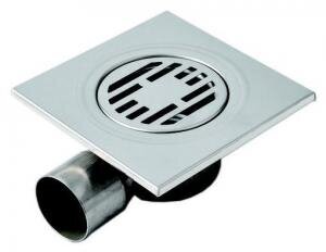 Трап из нерж/стали с горизонт выпуском 10х10см Ф50 BAD021002 ТИМ