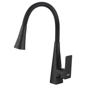 Смес. д/кухни бок/руч шар/гайка силик/гибк/излив ф35 НВ73823-7 черный