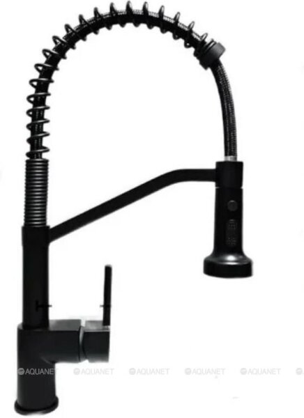 Смес. д/кухни бок/руч шар/гайка силик/гибк/излив ф30 НВ73826-7 черный