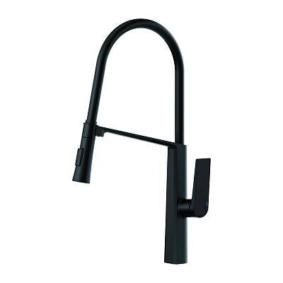 Смес. д/кухни бок/руч шар/гайка силик/гибк/излив ф30 НВ73827-7 черный