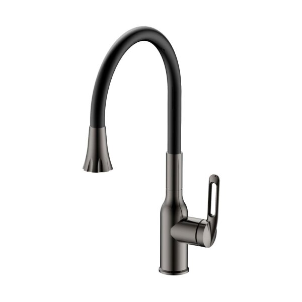 Смес. д/кухни бок/руч шар/гайка ф35 HB73825-3 оружейная сталь