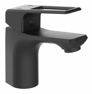 Смес. д/раковины шар/гайка ф35 ЭВЕРЕСТ В10-1546 черный