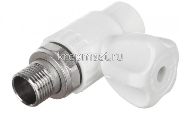 Кран шар. ПП прям. д/радиат. НР D20-1/2  (сталь.шар)