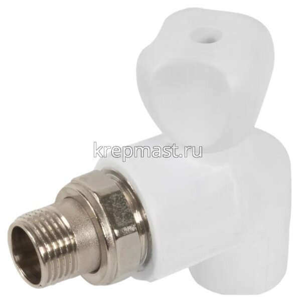 Кран шар. ПП угл. д/радиат. НР D20-1/2 (сталь.шар)