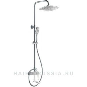 Смес. д/ванны с душ/стойкой шар HB24548-8 белый