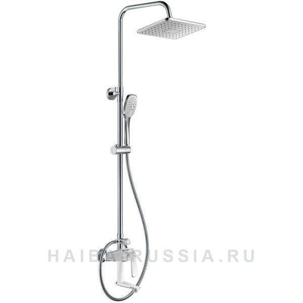 Смес. д/ванны с душ/стойкой шар HB24548-8 белый