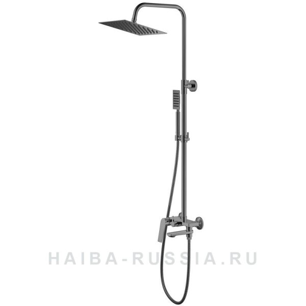 Смес. д/ванны с душ/стойкой шар HB24533-3 оружейная сталь