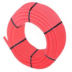 Шланг защит.гофр. Ф25 красный (50м)