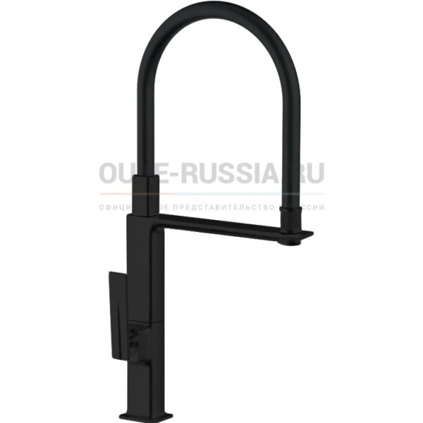 Смес. д/кухни бок/руч шар/гайка сил/гибк/излив с держ ф35 Т11293ВН черный