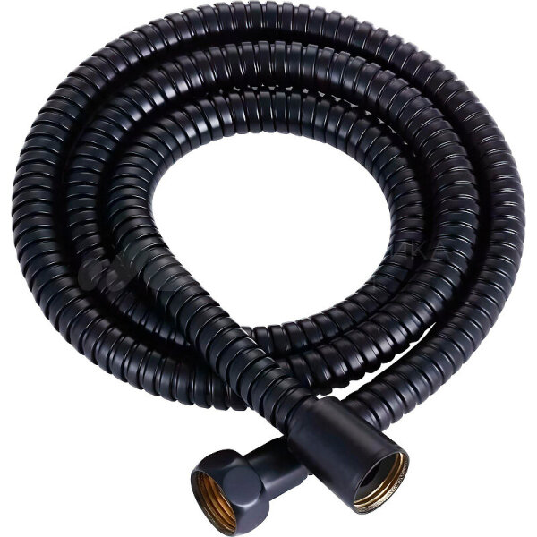 Шланг д/душа имп/имп 150см в двойной оплетке HB 42-7 черный