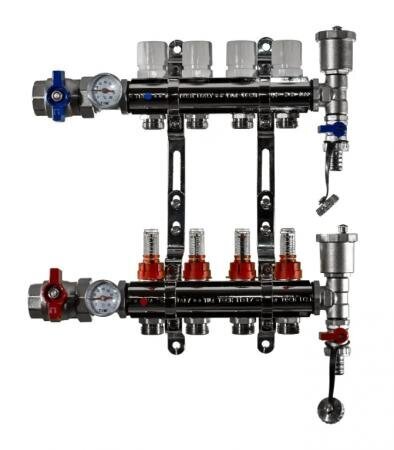 Коллект/группа 1" 4 выхода (полный комплект) КА004 ТИМ