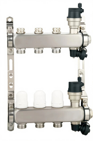 Коллект/группа без расх. и кранов 5 выходов Квадрат SM.2022.05 SANLUX