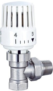 Комплект термост д/радиат угл 1/2 (клапан термостат+термогол) STK-1075.02 SANLUX