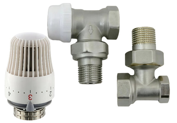 Комплект термост д/радиат угл 1/2 (клапан термостат+термогол+клапан настр) STK-1073.02 SANLUX