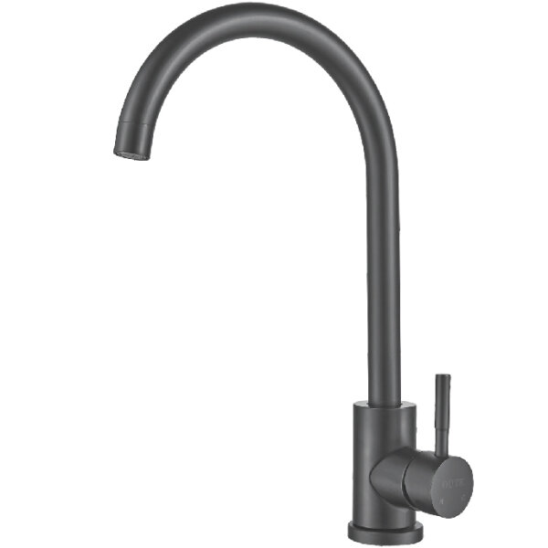 Смес. д/кухни бок/руч шар/гайка ф35 Т40313ВY графит НЕРЖ