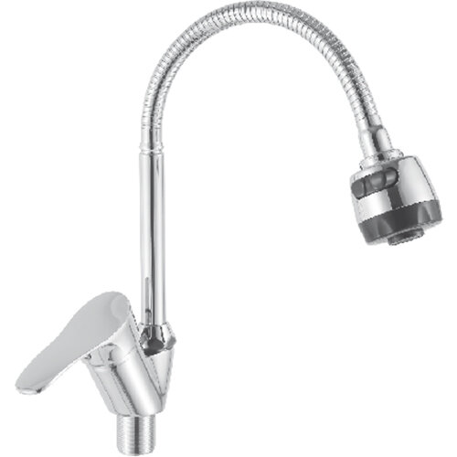 Смес. д/кухни/бок ручка/гайка/гофр гусак с аэрат Т31213В-8 (R31213F-8)