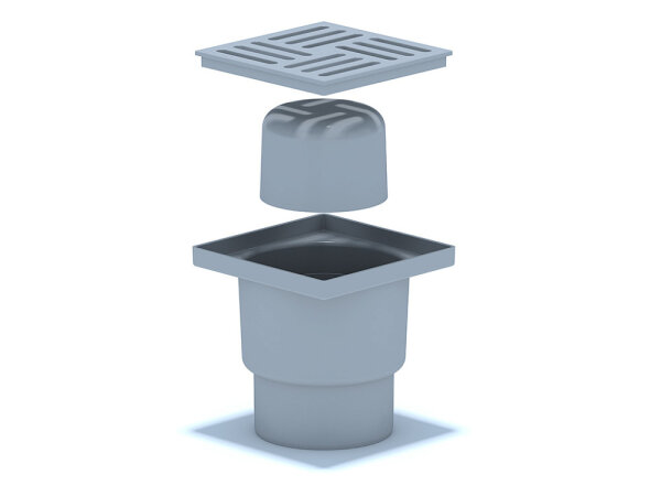 АНИ Трап 110 вер/вып с пласт/реш 15*15 (ТА1210)