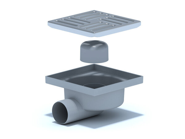 АНИ Трап 50 гор/вып с нерж/реш 150*150 (ТА5112)