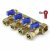 Коллектор  1"*16* 4 крана красные/синие ручки 200-1(4)-16 ТИМ