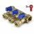 Коллектор  1"*20* 3 крана красные/синие ручки 200-1(3)-20 ТИМ