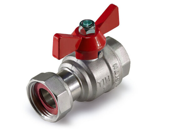 Кран шар с накидной гайкой Ду15 м/м баб BV209-C02FN ТИМ